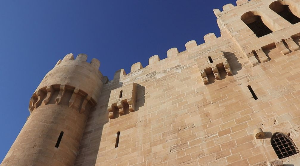 Sound and Light show at Qaitbay Citadel From Alexandria Port