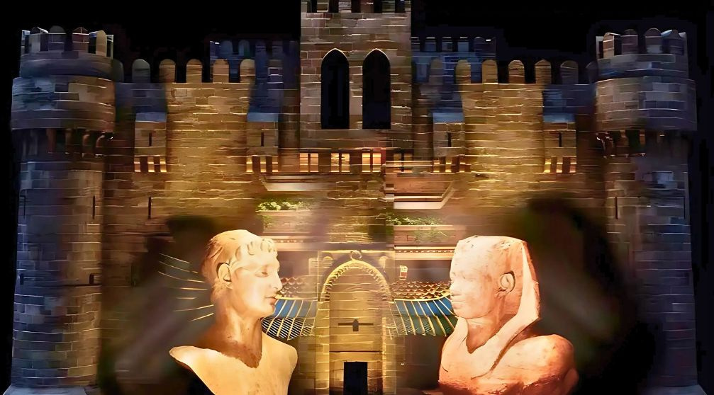 Sound and Light show at Qaitbay Citadel From Alexandria Port