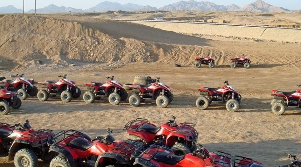 Sunset Desert Safari tour by ATV Quad from Port Ghalib