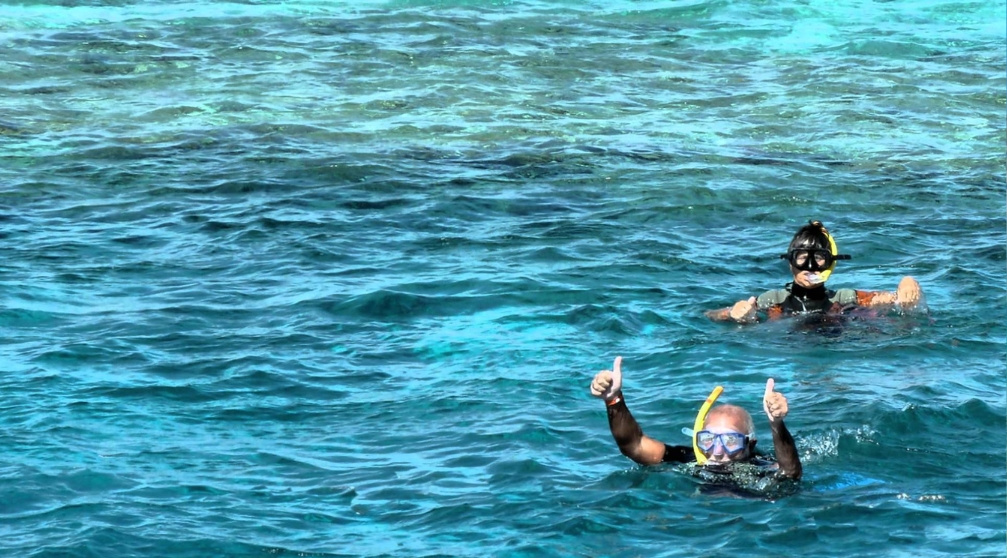 Plongée avec tuba sur lîle de Mahmya à Hurghada